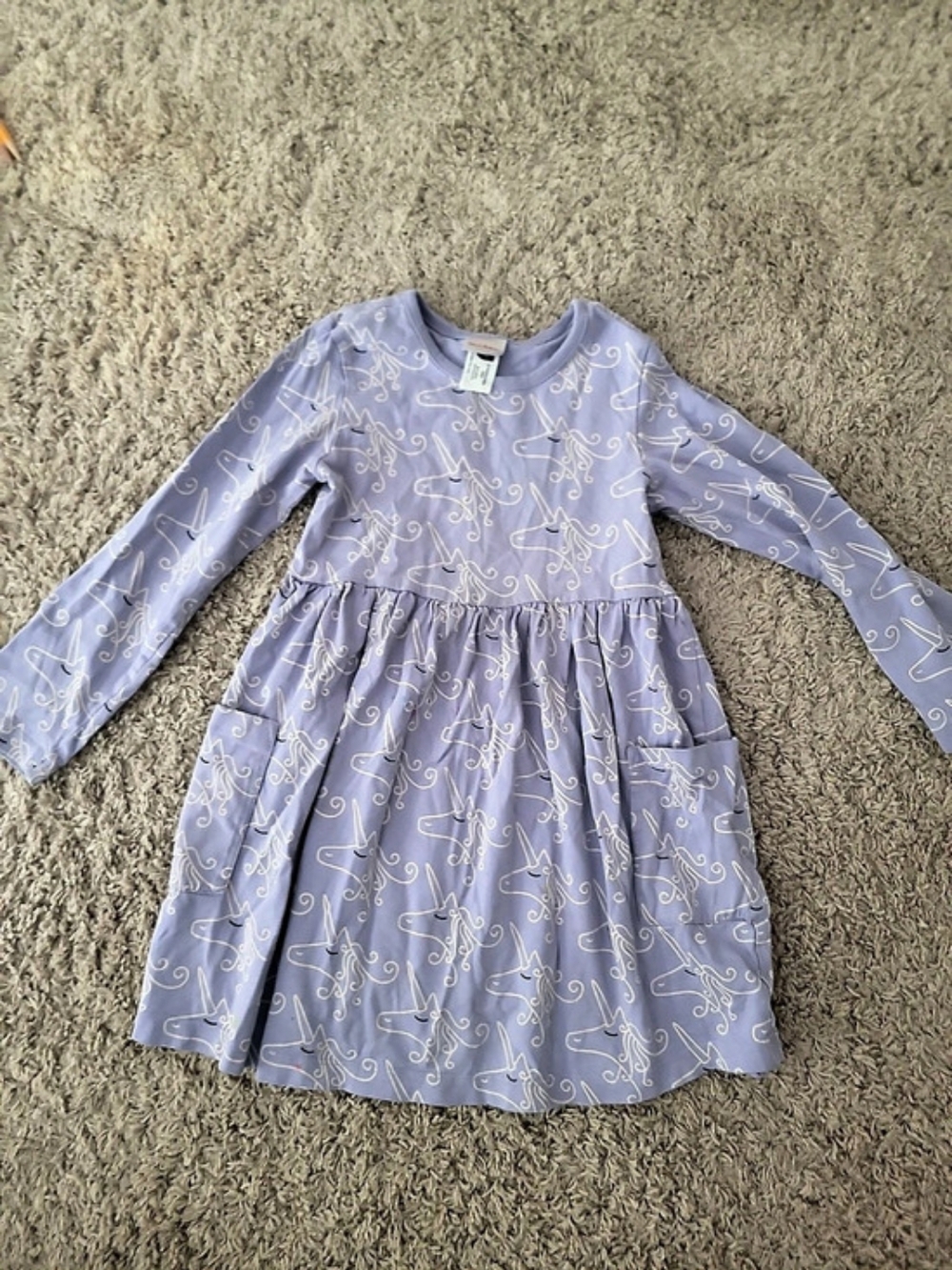 Hanna Andersson Long Sleeve Everywhere Dress with Pockets Size 5
